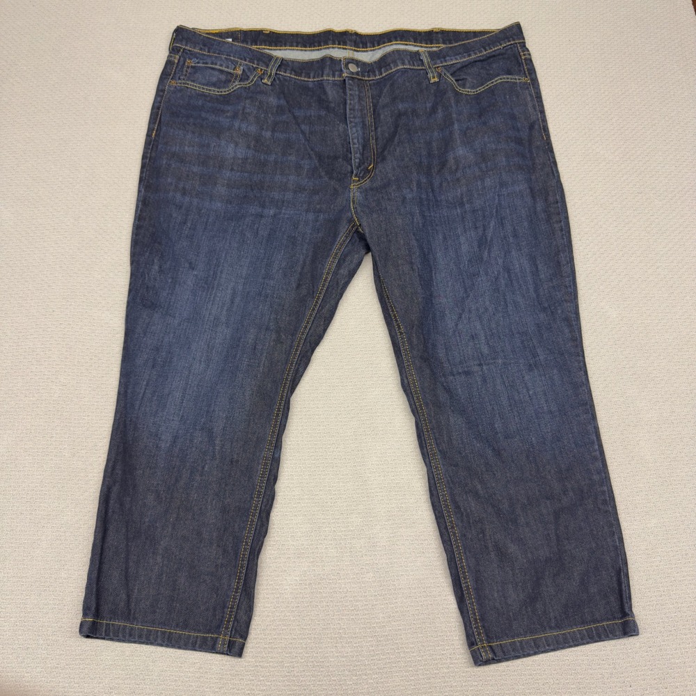 Levis 541 Jeans Mens 48x24 Blue Dark Wash Athletic Taper Casual Workwear